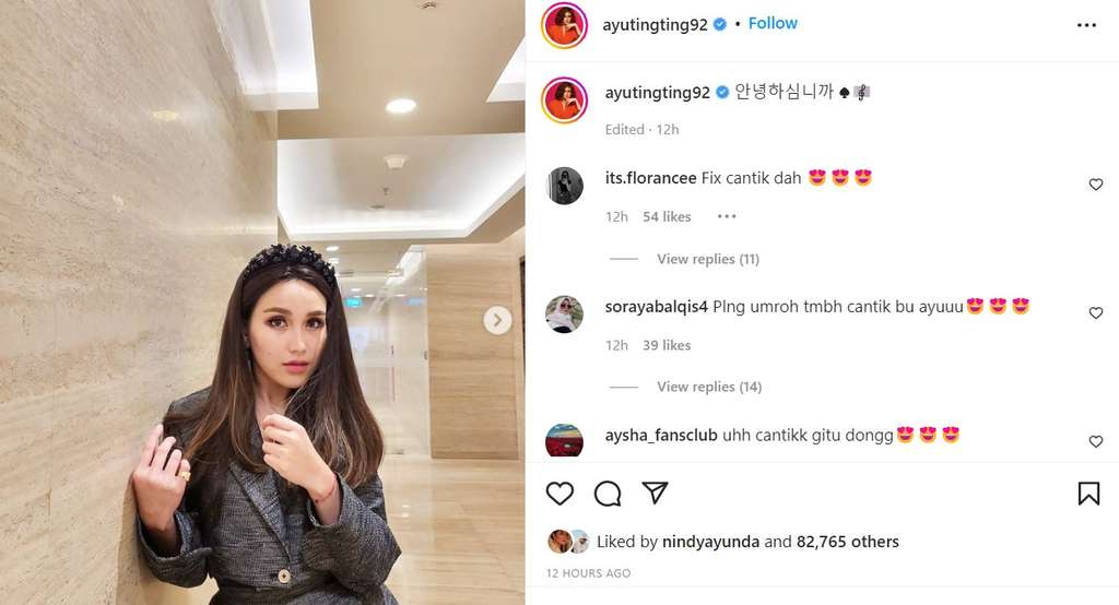 penampilan baru Ayu Ting Ting