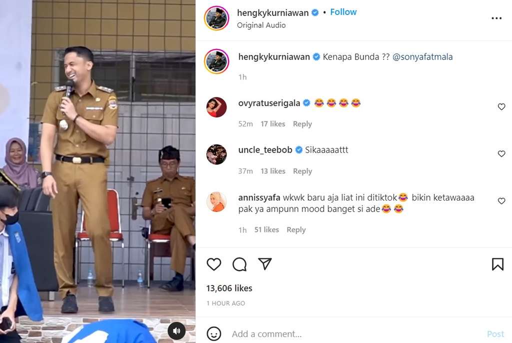 Hengky Kurniawan kunjungan ke SMA