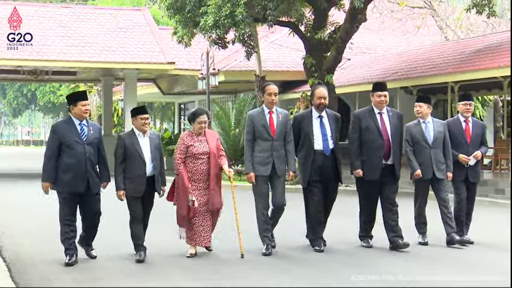 jokowi dan ketum parpol