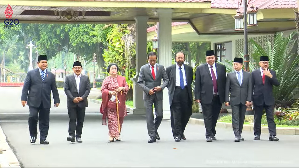 jokowi dan ketum parpol