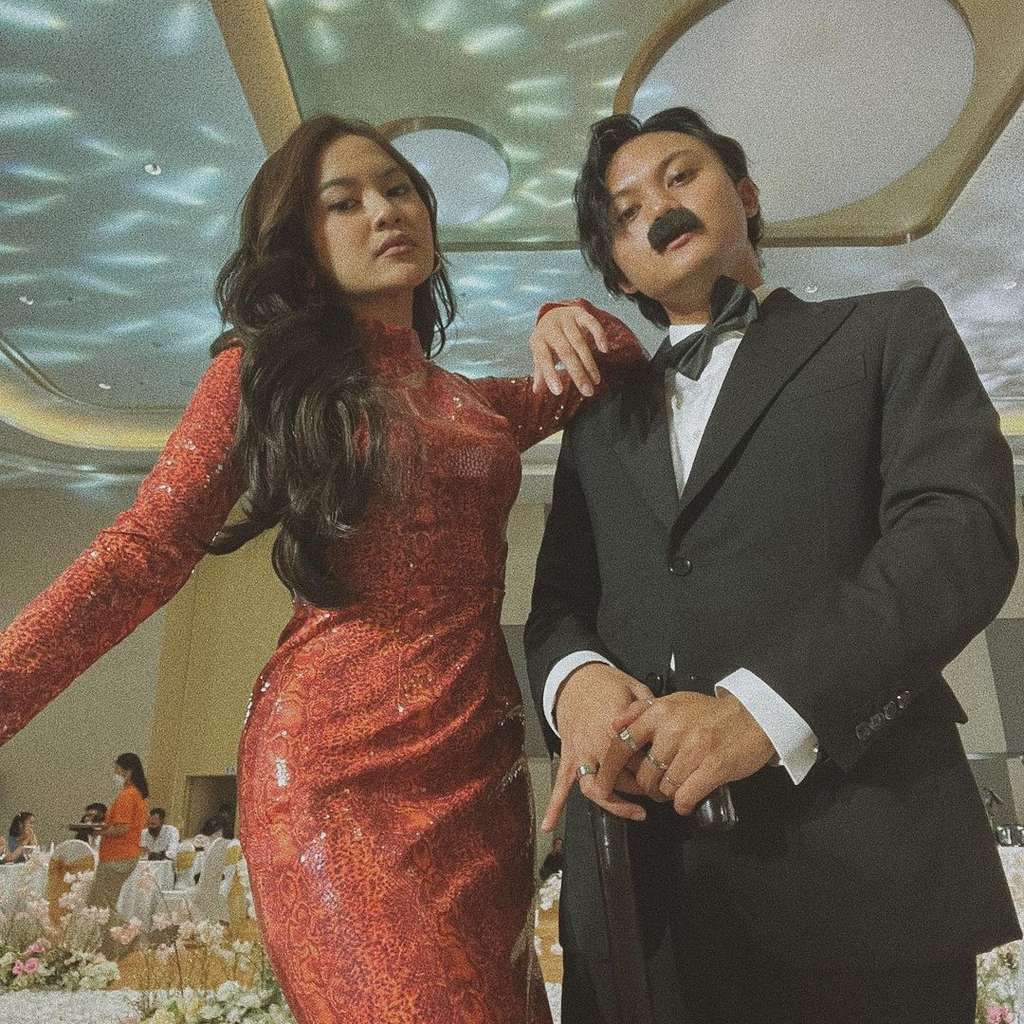 Rizky Febian dan Mahalini.