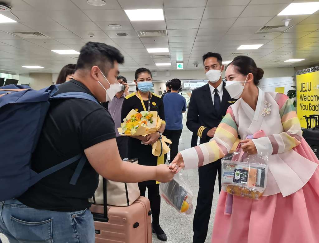 TR812 Passengers at Jeju Airport