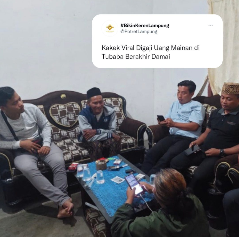 buruh dibayar pakai uang mainan