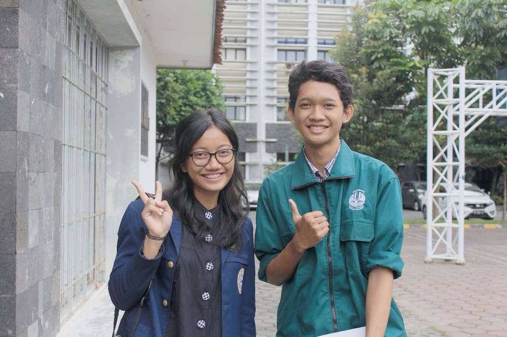 Oktara saat studi banding ke FK UGM