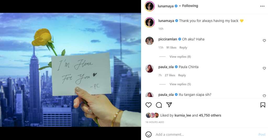 Unggahan Luna Maya