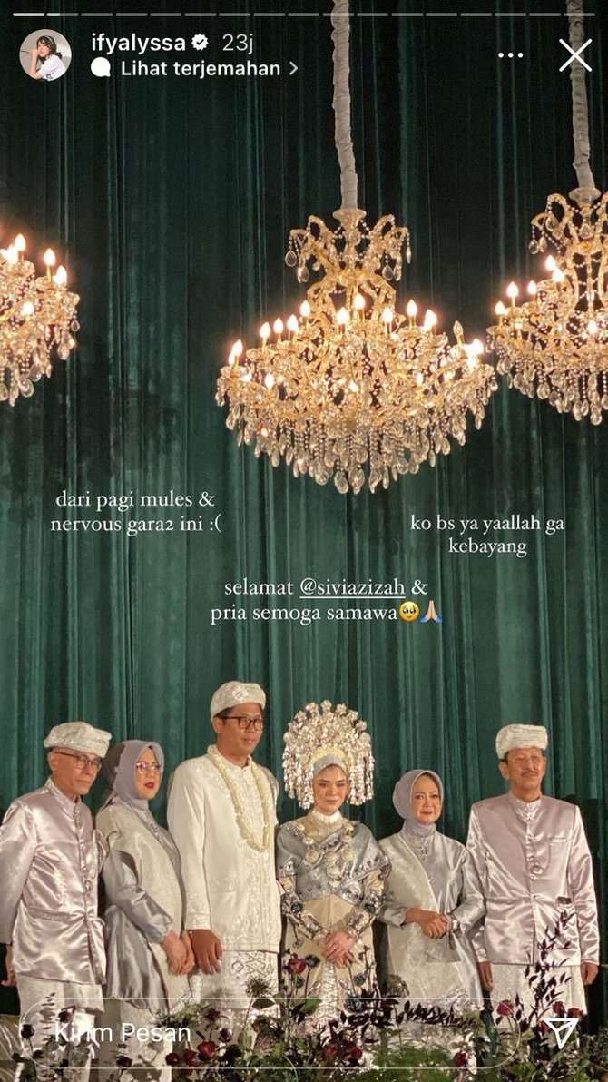 Potret pernikahan Sivia dan Hadi