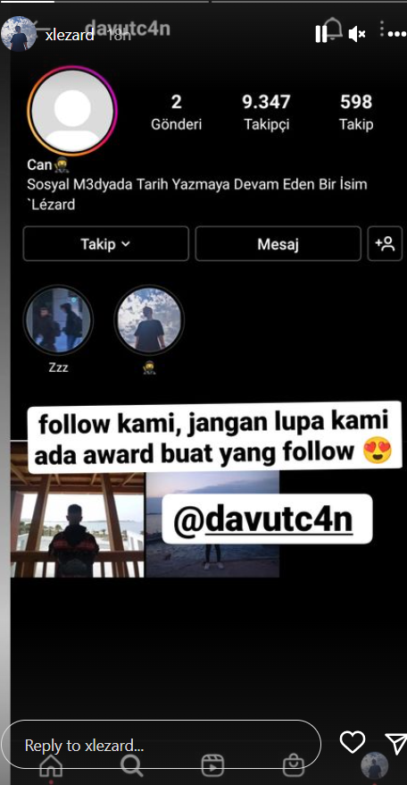 Instagram Zara kena hack