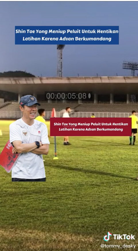 Shin Tae-yong hentikan sesi latihan saat azan berkumandang
