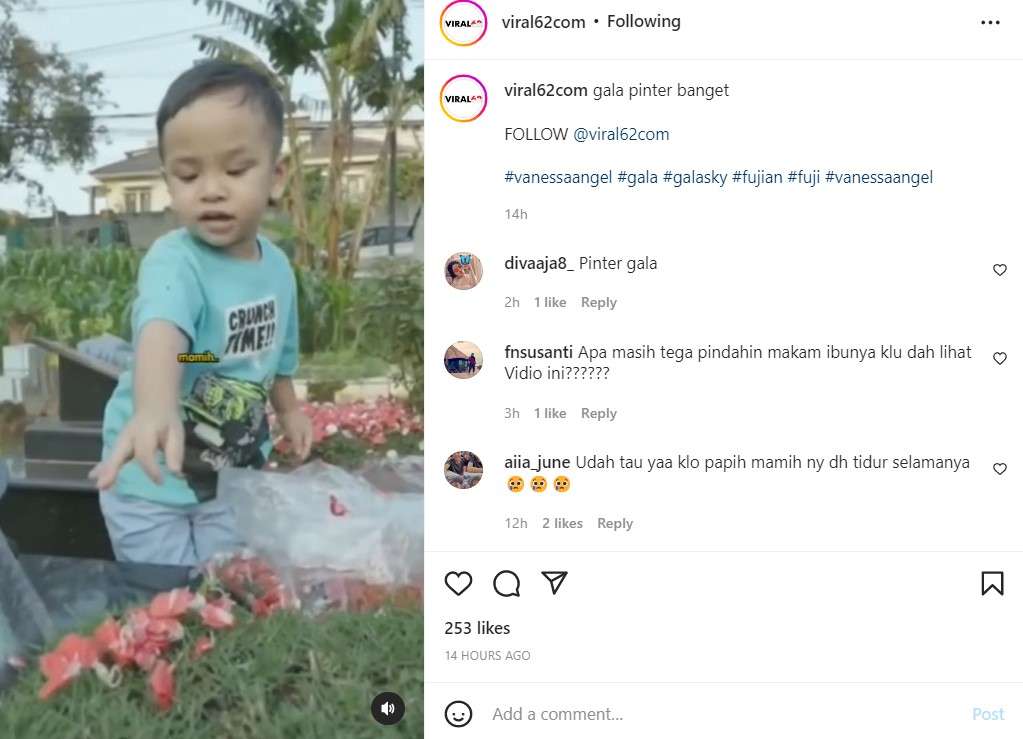 gala tabur bunga di nisa mamanya Vanessa