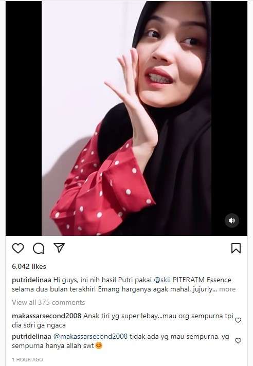 Putri Delina beri jawaban menohok ke haters