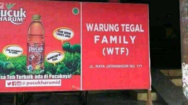 Tulisan Nyeleneh di Warung Makan