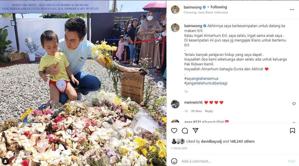 Unggahan Baim Wong