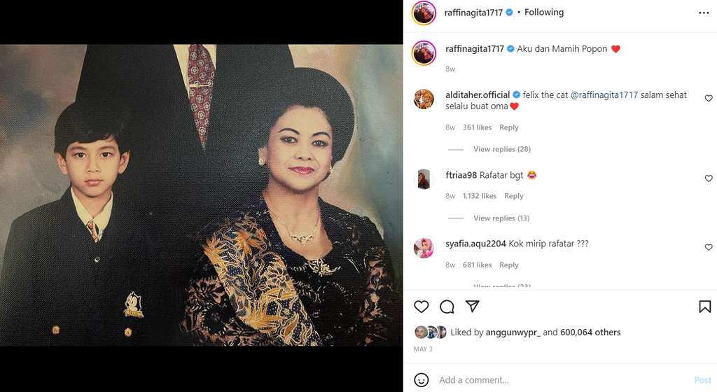 Raffi Ahmad dan Mami Popon