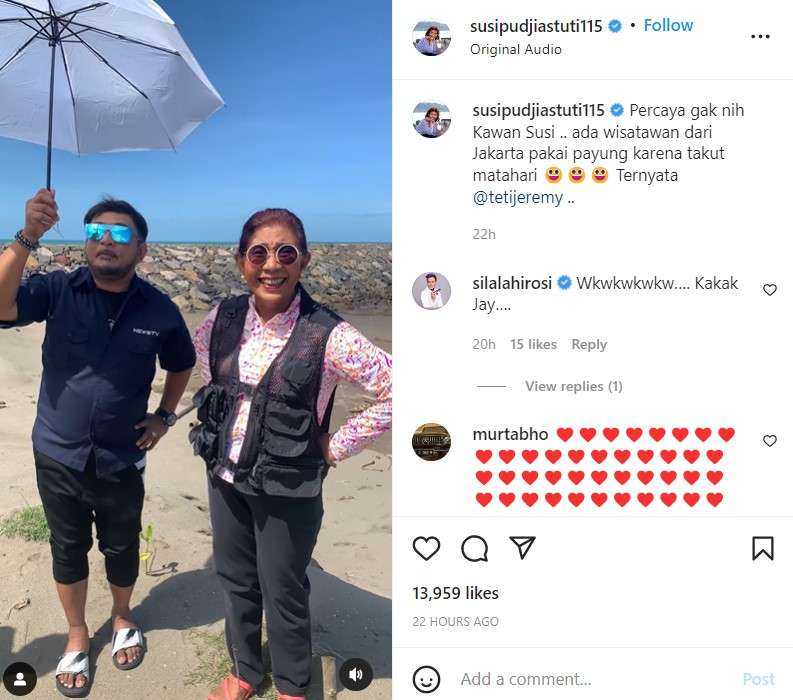 Susi Pudjiastuti dan Jeremy Teti