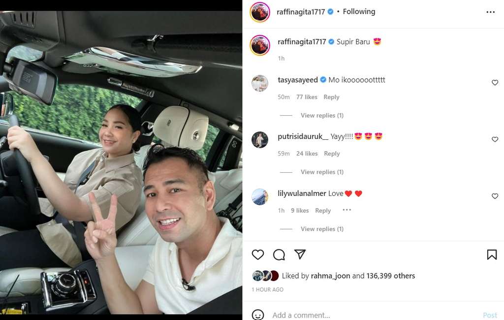 Raffi Ahmad dan sopir barunya