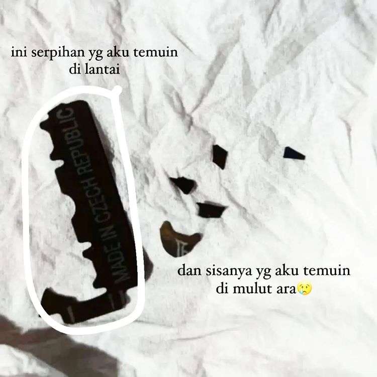Pecahan silet