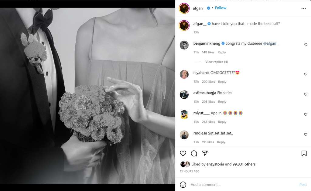 Unggahan Afgan Syahreza