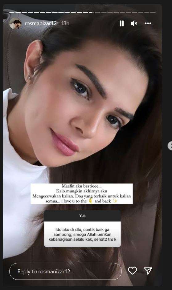 Rosmanizar lepas hijah (Foto: Instagram/rosmanizar12)