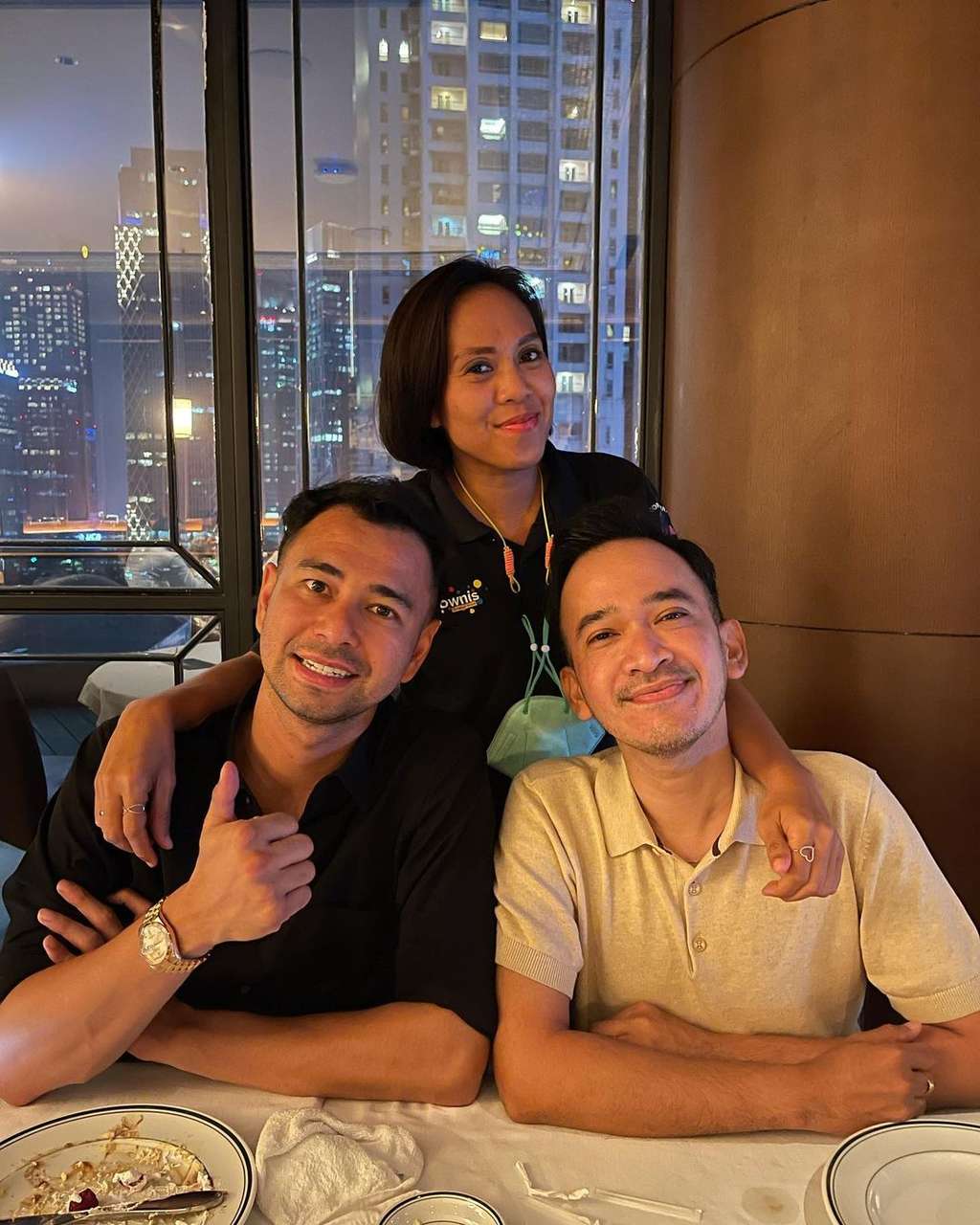 Jesika bersama Raffi dan Ruben Onsu