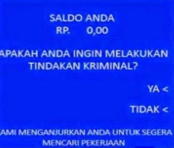 10 Penampakan Saldo ATM.