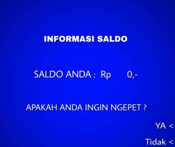 10 Penampakan Saldo ATM.
