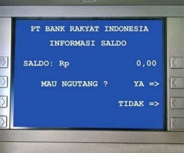 10 Penampakan Saldo ATM.
