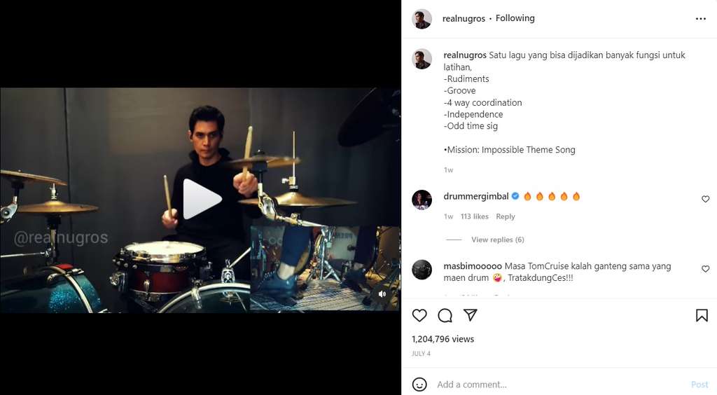 Tyo Nugros main drum