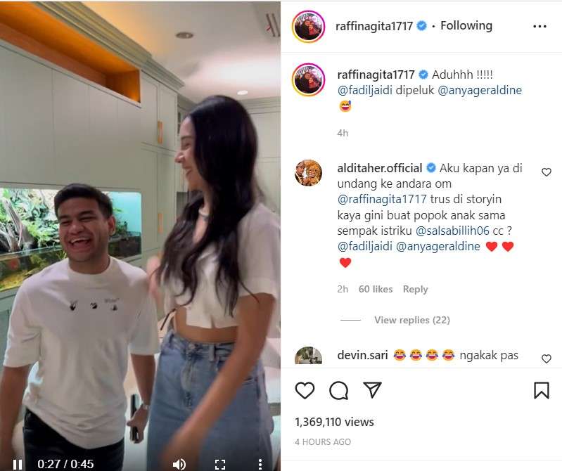 Anya Geraldine dan Fadil Jaidi
