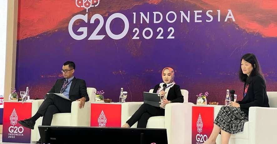 Dirut Pertamina, Nicke WIdyawati,  dialog “ Sustainable Finance For Climate Transition” di Bali