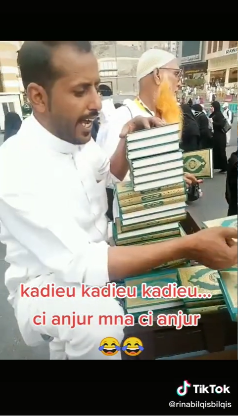 Viral Penjual Alquran di Mekah Fasih Bahasa Sunda, Warganet: yang Punya Vila di Cianjur