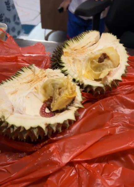 Tantangan belah durian di TikTok.