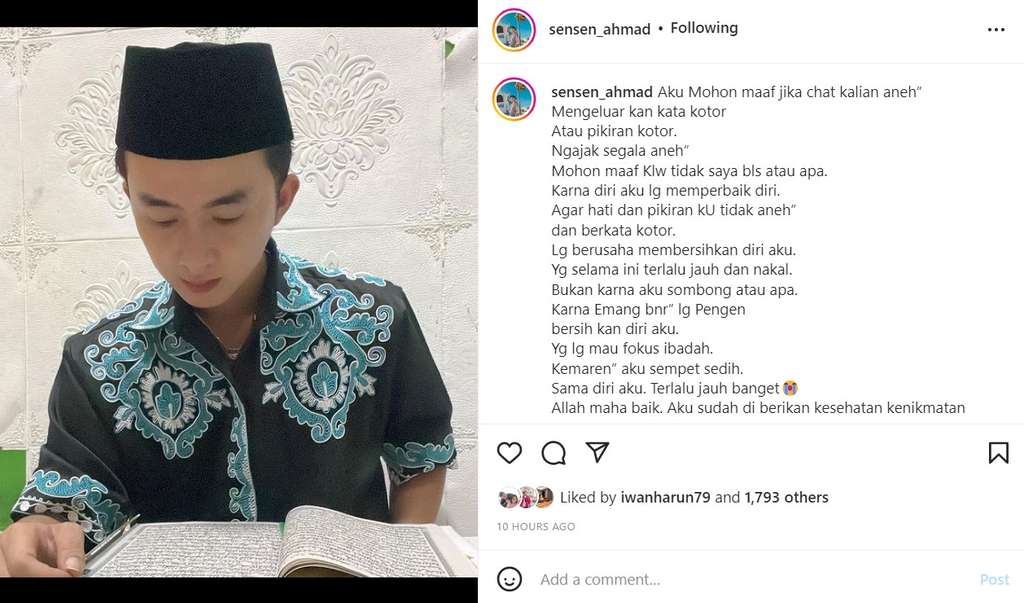 Curhatan panjang Sensen