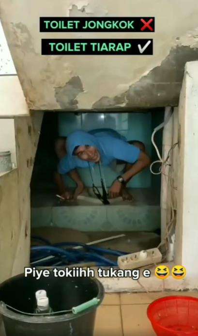 Viral desain toilet jongkok bikin gagal paham.