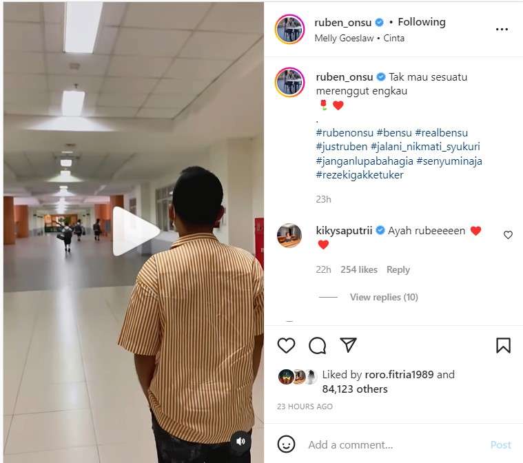 Ruben Onsu antar Thalia ke sekolah