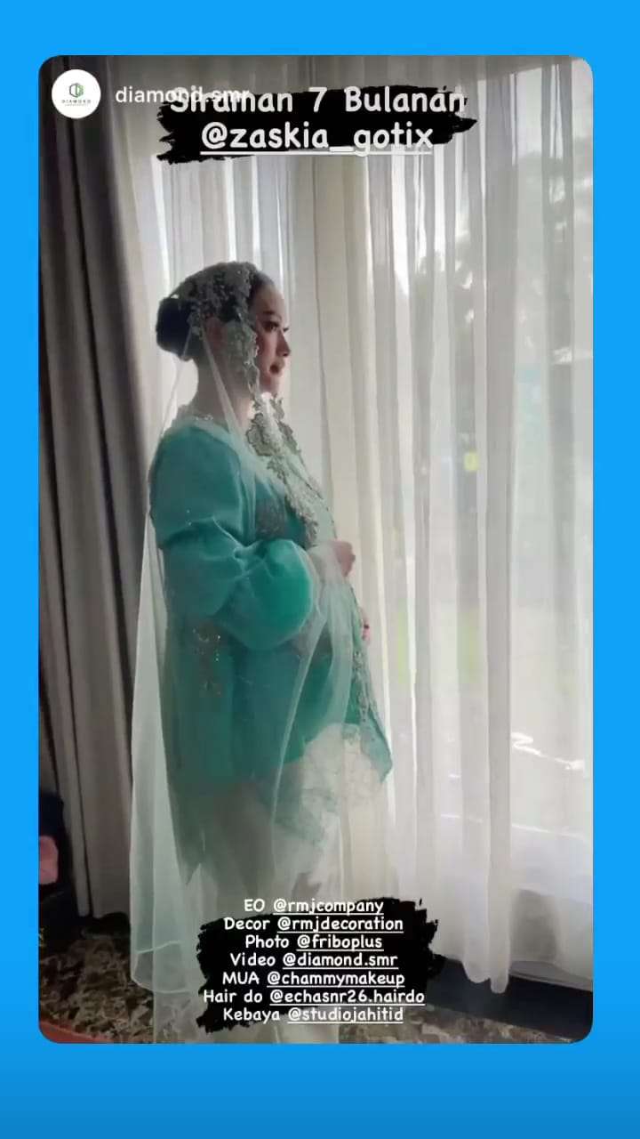 Tasyakuran 7 bulanan Zaskia Gotik
