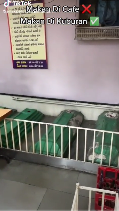 Bikin Merinding! Restoran Ini Dibangun di Tanah Kuburan, Makan Bersanding Nisan
