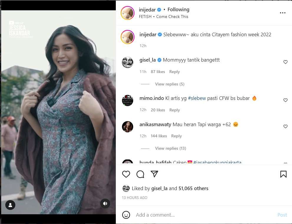 Jessica Iskandar di Citayam Fashion Week