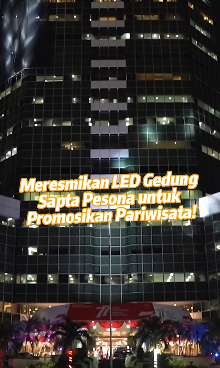 Peresmian LED di Gedung Sapta Pesona, Jakarta