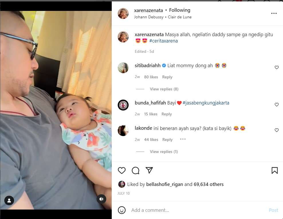 Krisjiana dan putrinya Xarena