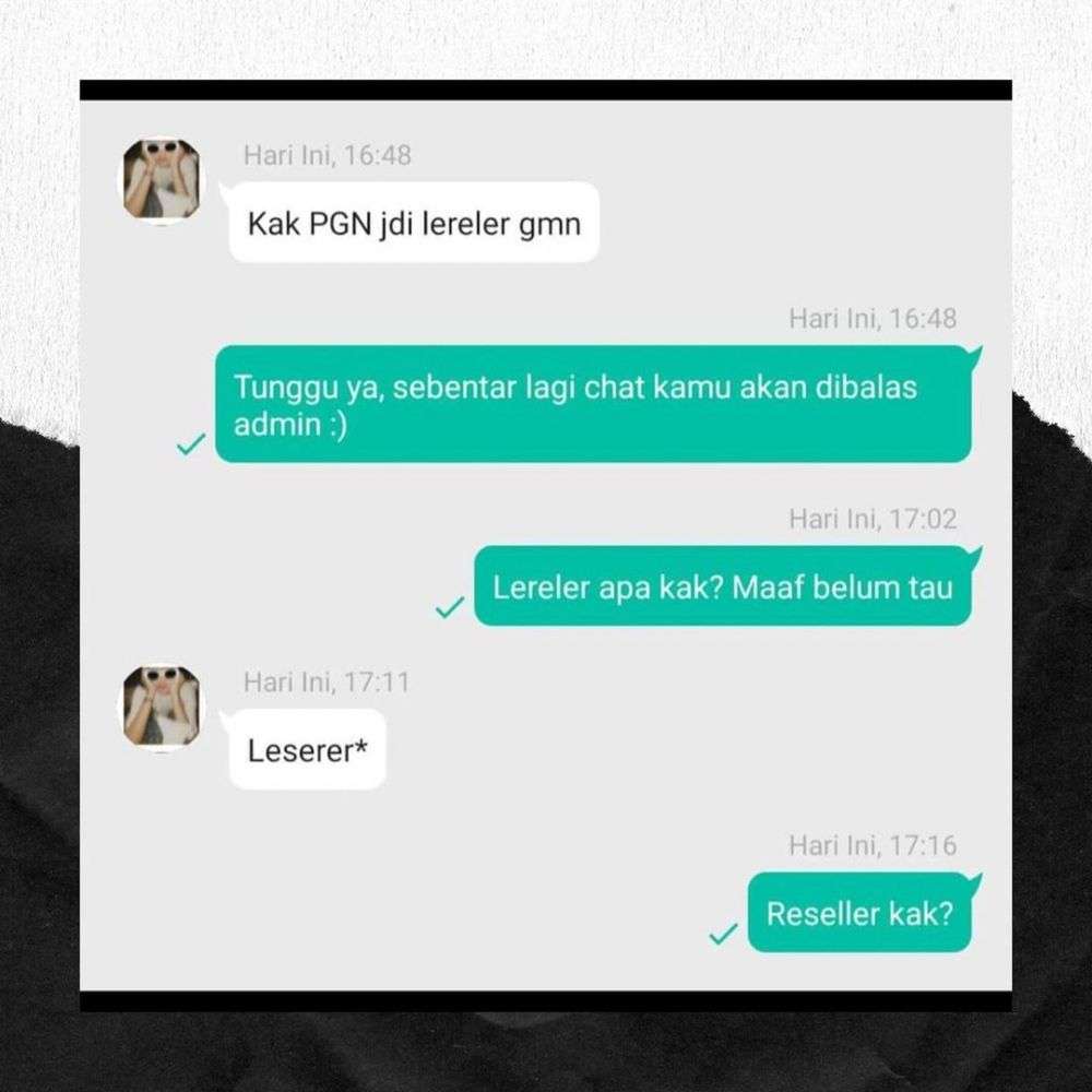 10 Chat typo antara penjual dan pembeli.