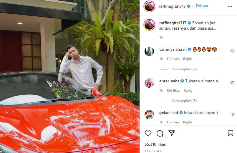 Raffi Ahmad Bosan Jadi Sultan