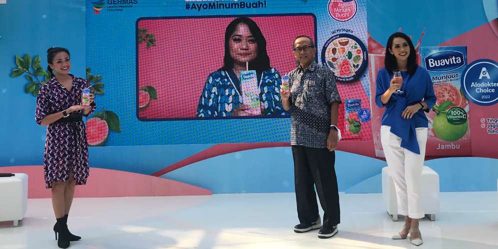 Peluncuran kembali kampanye #AyoMinumBuah oleh Buavita.