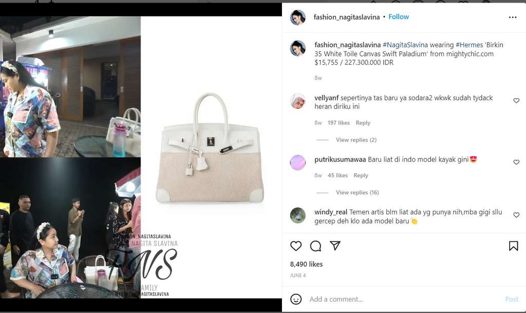 Harga Tas Nagita Slavina