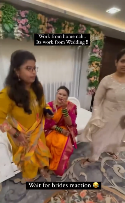 Workaholic, Pengantin Ini Malah Kerja Buka Laptop di Hari Pernikahan