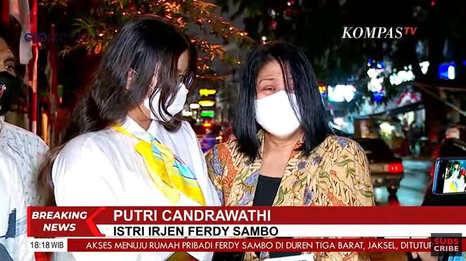 Putri istri Ferdy Sambo dan putrinya Putri istri Ferdy Sambo dan putrinya