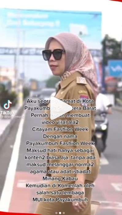 Unggahan Dewi Novita camat kota Payakumbuh Sumatra Barat Unggahan Dewi Novita camat kota Payakumbuh Sumatra Barat