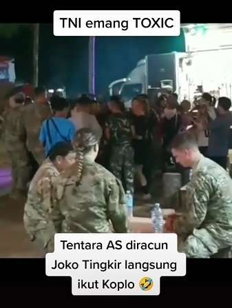 tentara as joget dangdut