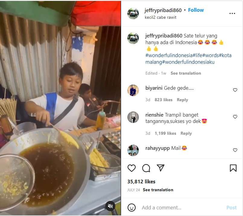 Penjual telor gulung Penjual telor gulung