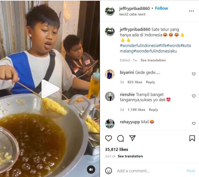 Penjual telor gulung Penjual telor gulung