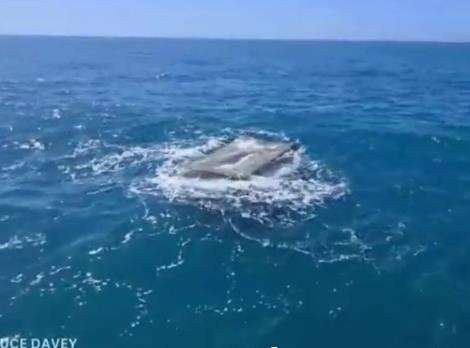 Kapal nelayan temukan kotak besi misterius di tengah lautan.
